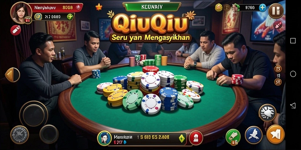 Tampilan gameplay QiuQiu yang menarik dan menantang.