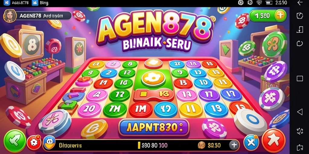 Tangkapan layar gameplay AGEN878 menunjukkan suasana seru saat bermain Bingo.