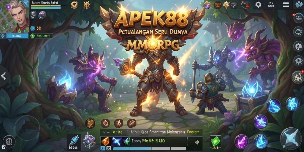 Tampilan gameplay APEK88 yang seru dalam dunia MMORPG.