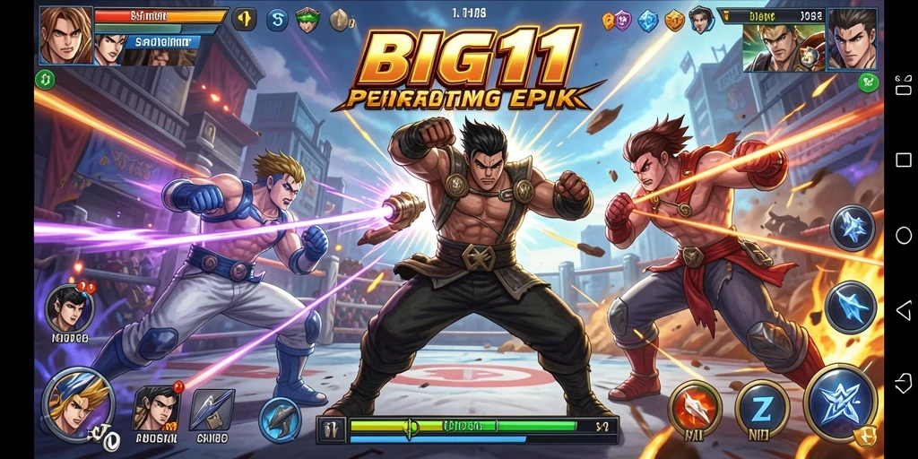 Tampilan gameplay BIG11 yang intens dan mengasyikkan.
