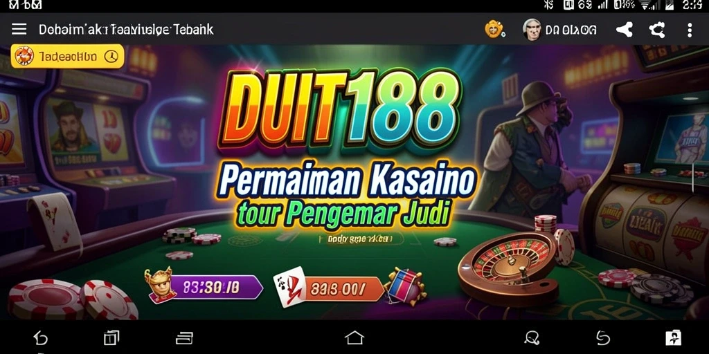 Tampilan gameplay Kasino yang menegangkan di DUIT188.
