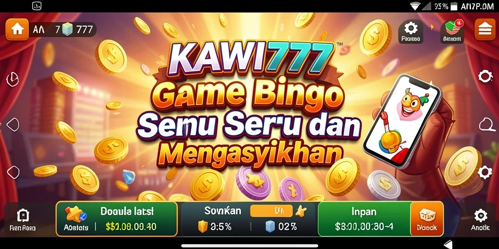 Screenshot permainan KAWI777 menampilkan momen seru saat bermain Bingo.