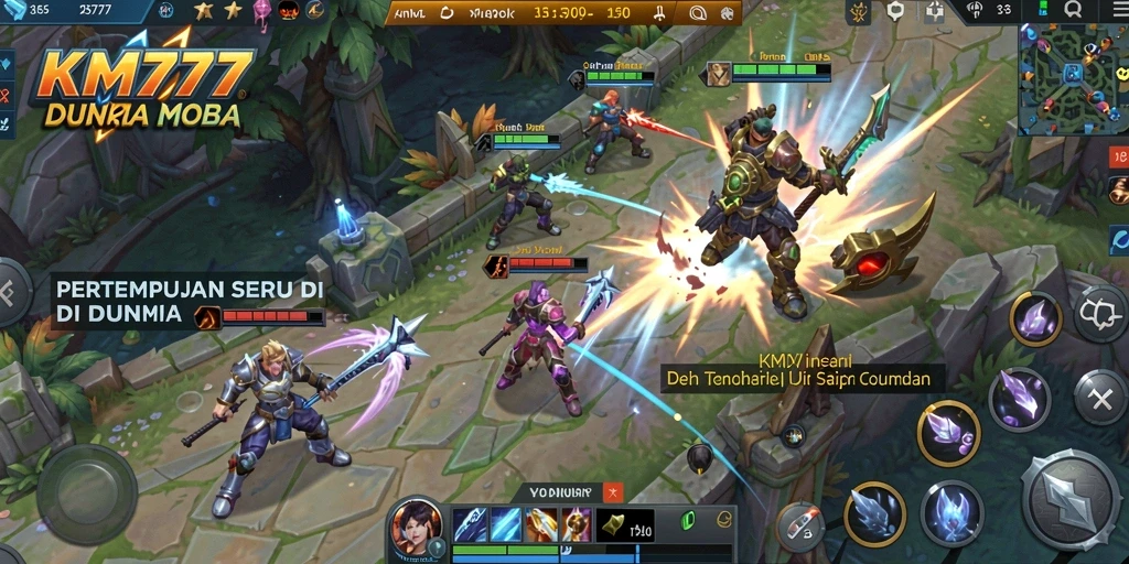 Gameplay seru dengan karakter MOBA yang unik dan strategi mendalam.