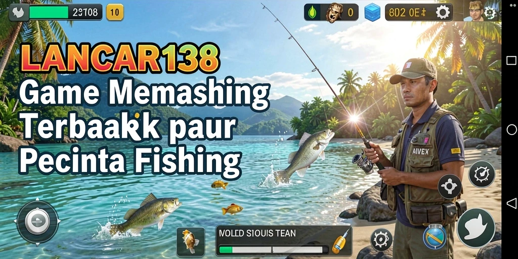 Tangkapan ikan yang mengesankan dalam gameplay Fishing.