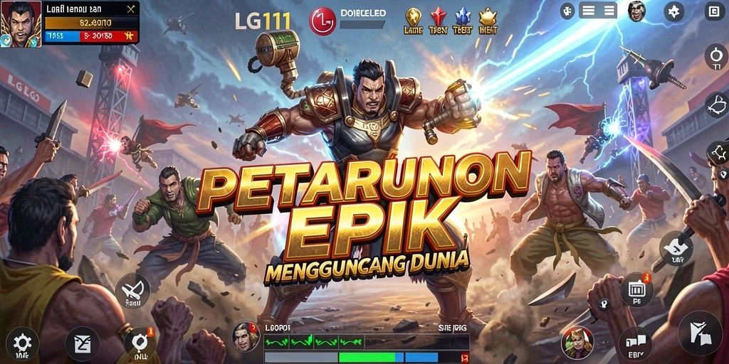Screenshot gameplay <strong>LG111</strong> menampilkan aksi pertarungan yang intens.