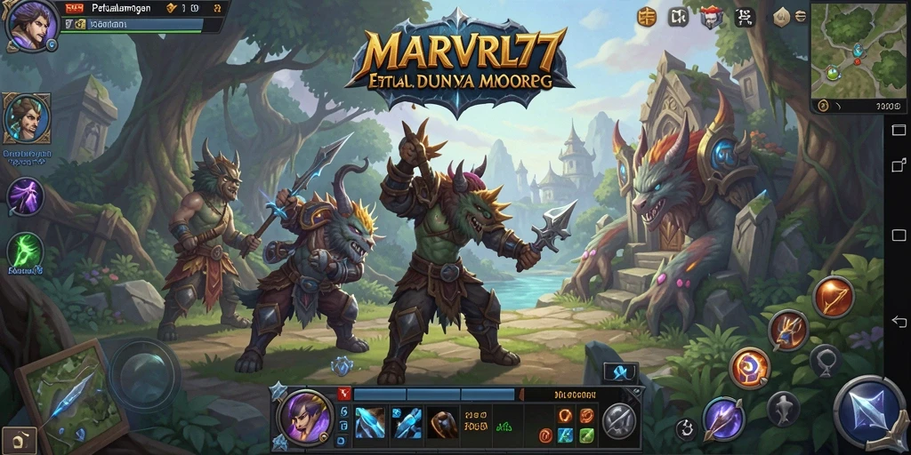 Tampilan seru gameplay MMORPG di MARVRL77