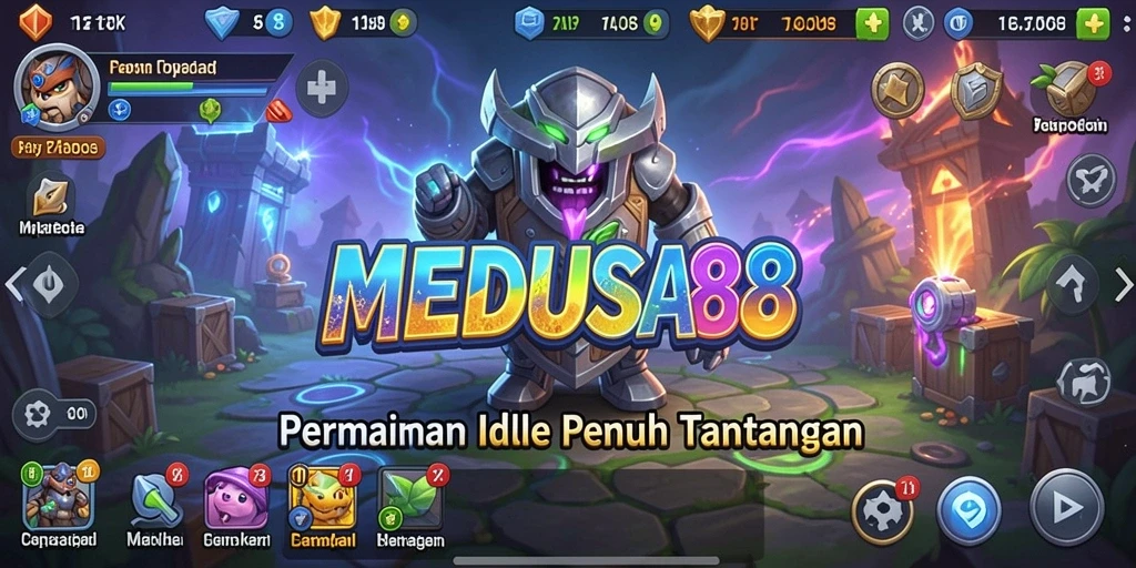 Tampilan gameplay <strong>MEDUSA88</strong> yang menarik dan penuh warna.