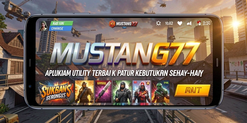 Tampilan utama MUSTANG77 yang menampilkan berbagai fitur Utility.