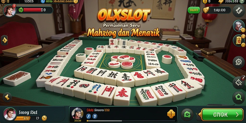 Tampilan gameplay Mahjong yang menarik di OLXSLOT.
