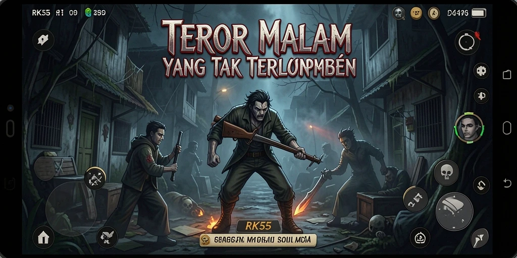 Tangkapan layar menampilkan gameplay mendebarkan dalam suasana yang mencekam.