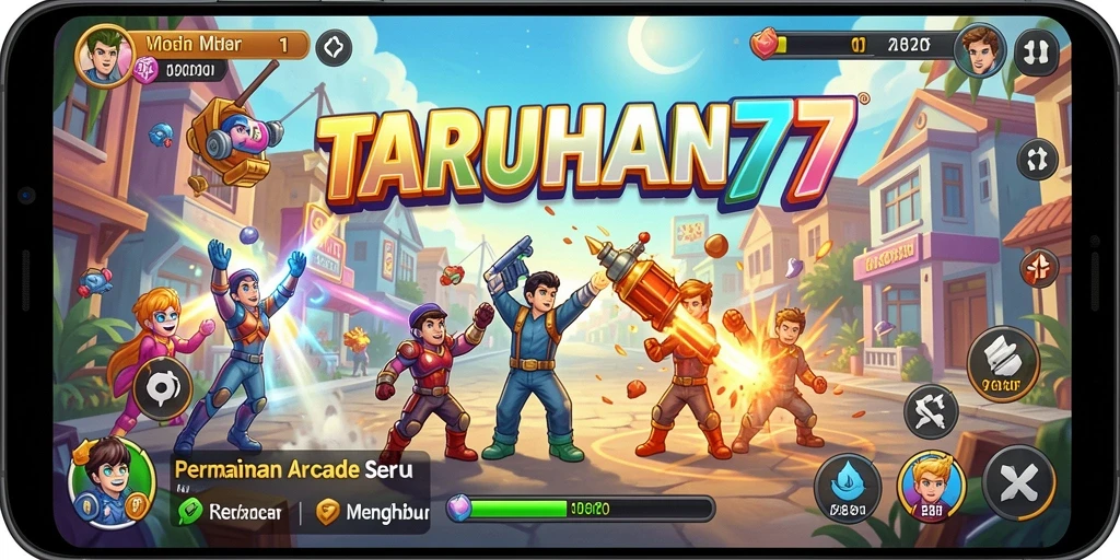 Screenshot gameplay TARUHAN77 menampilkan tantangan seru dalam permainan Arcade.